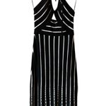 Ramy Brook  Frida Fringed Striped Halter Midi-Dress - Medium Photo 3