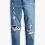 Levi's NWT Levi’s 501 SKINNY JEANS Color: Destructed Medium Indigo 32x 28 Photo 3