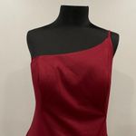 La Femme 28176 Burgundy One Shoulder Gown 12 Photo 2