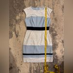 Studio One  Light Blue and White Dress Photo 6