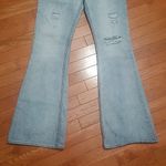 Nasty Gal WIDE LEG RETRO VIBE FLARED DISTRESSED HI-RISE LIGHT WASH JEAN Photo 3