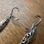 Boutique Womens Faux Pearl Dangle Fashion Earrings Silver Ivory Photo 6