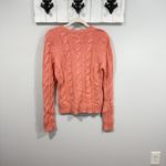 Lilly Pulitzer Vintage Cashmere Cable Knit Sweater Coral L Photo 3