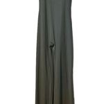 Olive Green Full Body Tank Jumpsuit With Wide Legs & Ruched Backside Size Medium Photo 7