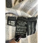 Obey  Gray/White Zip Up Sweatshirt Size XS Striped Long Sleeve Embroidered Logo Photo 6