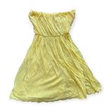 Doralice Women’s Strapless Top Size 2 – Made in Italy Yellow Tube Blouse Resort Photo 1