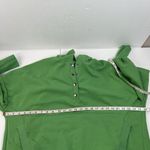 Campfire Cozy Size L Hooded Sweatshirt Henley Casual Loose Kangaroo Pocket Green Size L Photo 12