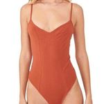 Free People  Intimately Last Rose Bodysuit in Amber Coral Photo 0