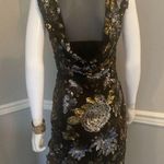 Cache NWT dress sequin Floral gold and silver Size S Photo 7