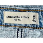 Abercrombie & Fitch NEW  High Rise Blue Denim Slit Midi Skirt Womens Size 32 14 Photo 3