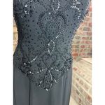 Karen Miller formal dress prom beaded black cutout neckline Photo 4