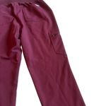 FIGS  Zamora Jogger Scrub Pants Drawstring Stretch Burgundy Size Small Women's Photo 8