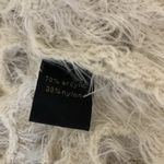 Radzoli Ivory Eyelash Knit Oversized Sweater Fuzzy Sheer Layering Medium Photo 4