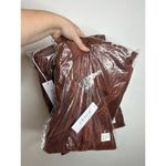 Gilli Cinnamon Satin Plisse Lettuce Hem Blouse & Flare Pant Set 2X NWT Photo 5