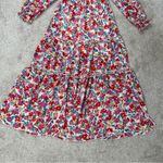 Bohme  Women’s Kendal Floral Maxi Dress Longsleeve V-Neck in Multicolor Size XS Photo 4