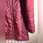 prAna Burgundy Puffer Coat Jacket M Photo 8