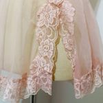 Frederick's of Hollywood , vintage Pink halter Lace Babydoll nightie dress small Photo 14