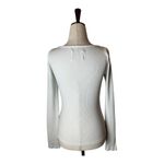 Citizens of Humanity  Shirt Women XS‎ White Iris Ribbed Cutout Neck Top Tee Sexy Photo 2