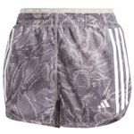 Adidas Own the Run Excite Allover Print AEROREADY Shorts WONDER BEIGE 3" Large Photo 3