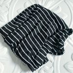 BONTON Infinity Scarf Black & White Stripe OS Photo 1