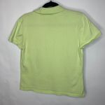 Talbots Vintage Pale Lime Green Sweater Polo Zip Sz Medium Photo 1