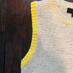 ZARA  Sleeveless Knit Sweater Top in Yellow and Tan - Size Medium Photo 7
