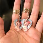 Boutique Pinup Girl Guitar Pick Earrings Photo 0