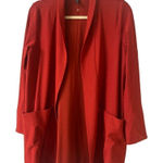 Eileen Fisher jacket red color sz Small Photo 0