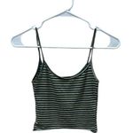Brandy Melville Green Striped Tank one size Photo 0
