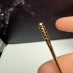 Golf Club Gold Tone Faux Pearl Brooch Pin Golfing Perfect For Golfer Photo 1