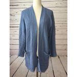 Toad & Co Horny Toad Co Cardigan Sweater size Small Cambridge Open front lagenlook Blue Photo 5