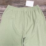 Olga Joan Green High Rise Wide Leg Elastic Waist Hemp Blend Lounge Sweatpants 12 Photo 4