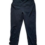 Yogalicious  Black Capri Leggings with Cutouts S Photo 0