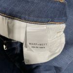 New Warp + Weft High Rise Skinny Jeans Indigo Stretch Denim Size 12 / Size 31 Blue Photo 17