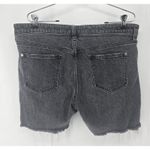 Pilcro Anthropologie  and the Letterpress Slim BF Black Denim Shorts Size‎ 32 Photo 1