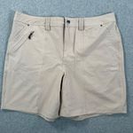 Willit Outdoor Active Shorts Women's 16 Zipper Pocket 6.5" Inseam Beige Khaki Tan Photo 0