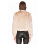 J Brand x Revolve Ashbey Faux Fur Jacket In Champagne New Size XS Retail $398 Photo 1