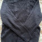 Navy Blue E Hyphenworld Galler Knit Sweater, Old Money Aesthetic Size M Photo 0