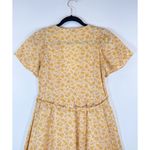 Madewell Womens Dress Yellow Fiore Mini Floral Ditsy V Neck Wrap A Line Boho XS Photo 10