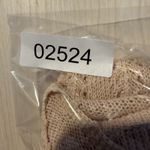 VTG SS Knit Sweater Crochet Detail Blush Pink Feminine Size M Photo 9