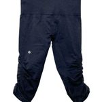 Lululemon Heathered In the Flow Capri Leggings Charcoal Gray Women’s Size 6 Photo 3