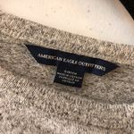 American Eagle  Womens Sweater Shift Dress Knit Long Sleeve Cold Shoulder Gray S Photo 2