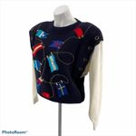 BONNIE BOERER RARE Vintage Nautical Yachting Sweater Size S NEW Blue Photo 7