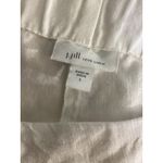 J.Jill Love Linen Cropped Wide Leg Pants Size L White Elastic Waist Photo 3