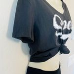 Evereve NWOT Sol Angeles Super v neck tee black S Photo 1