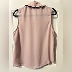 Laundry by Shelli Segal Pink Scalloped Edge Sleeveless Blouse Size Medium Photo 1