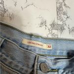 Levi's Levi’s low pro straight jeans light wash distressed Sz 32 Photo 6