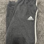 Adidas  Gray Sweatpants with White Stripes women’s medium Photo 1