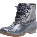 Sperry Saltwater Duck Rain Boot Metallic Gray Blue- Size 6 (Girls, Women’s) Photo 0