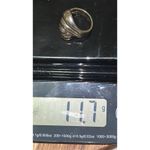 Vintage Sterling Silver Smooth Scalloped Dome Ring, Size 7 Photo 3